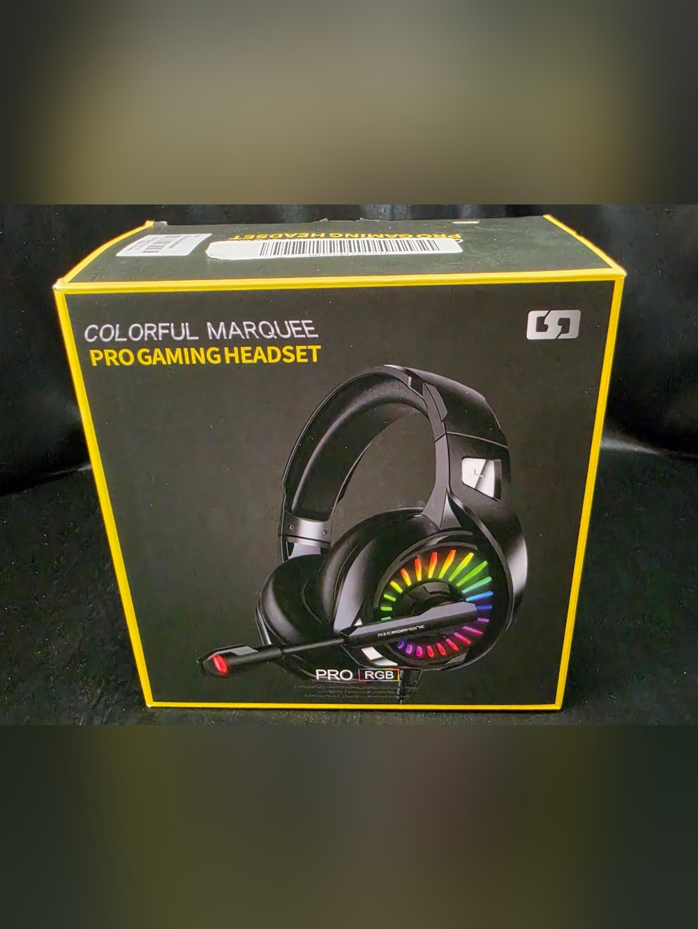 Colorful Marquee Pro Gaming Headset - Black with RGB Lighting